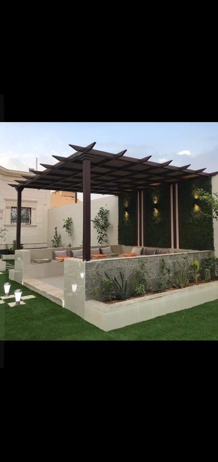 برجولات خشبية الرياض | حداد مظلات وسواتر الرياض