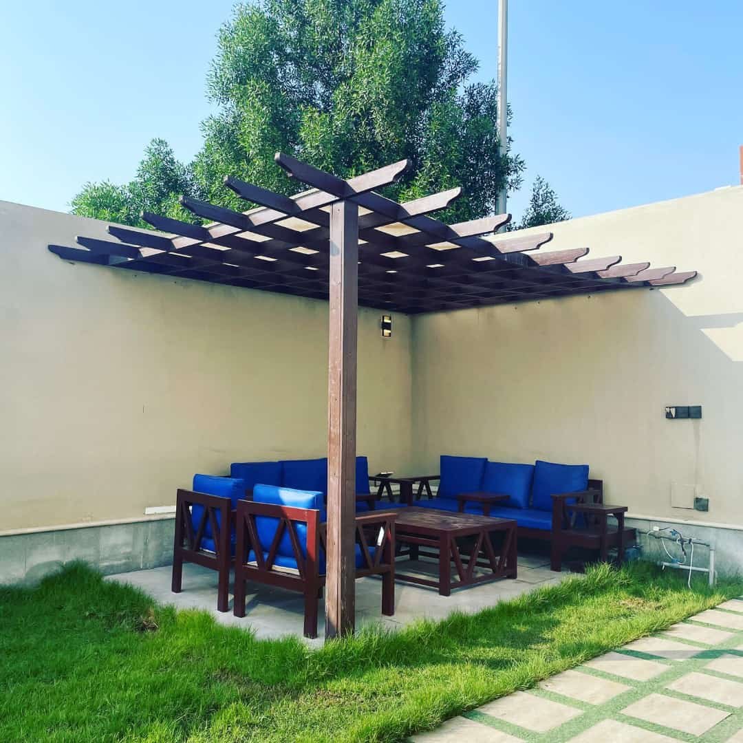مظلات قماش عالية الجودة | حداد مظلات وسواتر الرياض